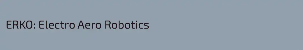 ERKO: Electro Aero Robotics